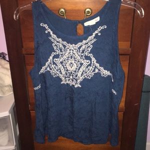 Blue tank top
